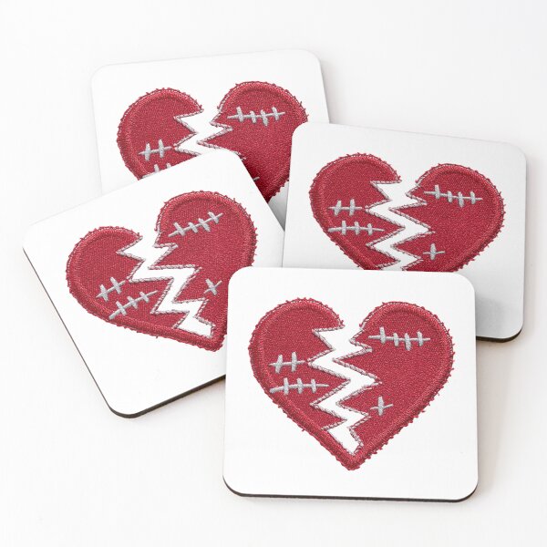 Item preview, Stitched Broken Heart Embroidery Valentine's Day Aesthetic designed and sold by BigStar-Cart.