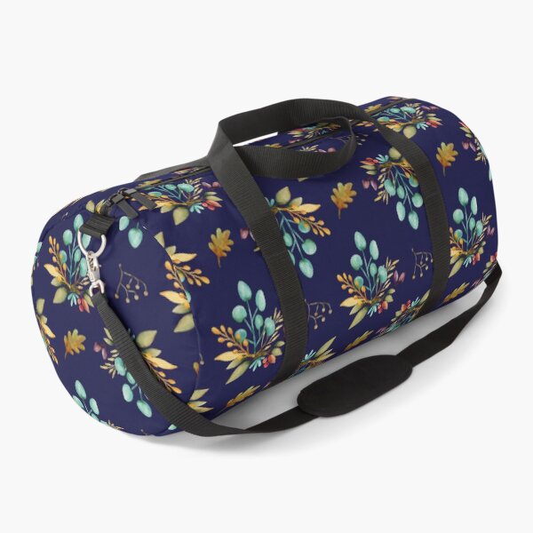 Item preview, Autumn Leaves Bouquet Pattern Dark Blue Background designed and sold by NaliniLe.
