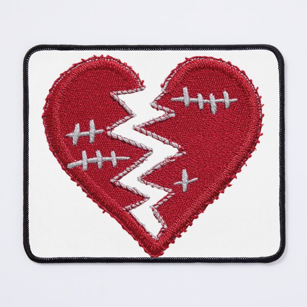 Item preview, Stitched Broken Heart Embroidery Valentine's Day Aesthetic designed and sold by BigStar-Cart.