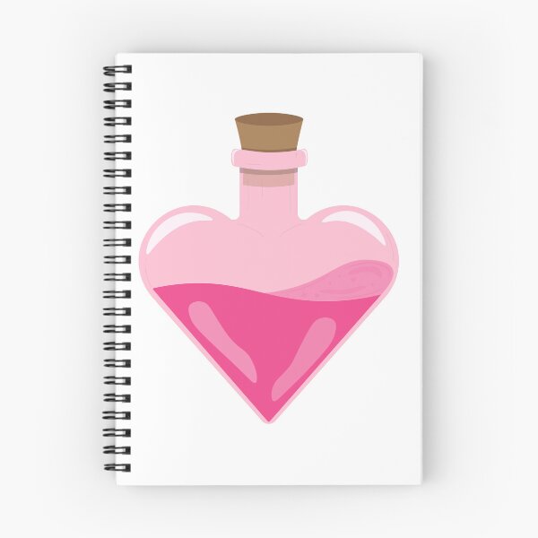 Item preview, Pink Love heart Potion Bottle designed and sold by InSpaceAstrid.