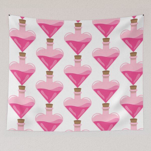 Item preview, Pink Love heart Potion Bottle designed and sold by InSpaceAstrid.