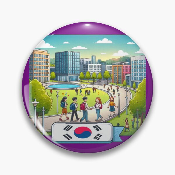 Item preview, Beautiful Korean University Campus  designed and sold by PaintMeWorld.