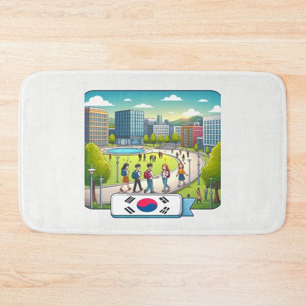 Item preview, Beautiful Korean University Campus  designed and sold by PaintMeWorld.