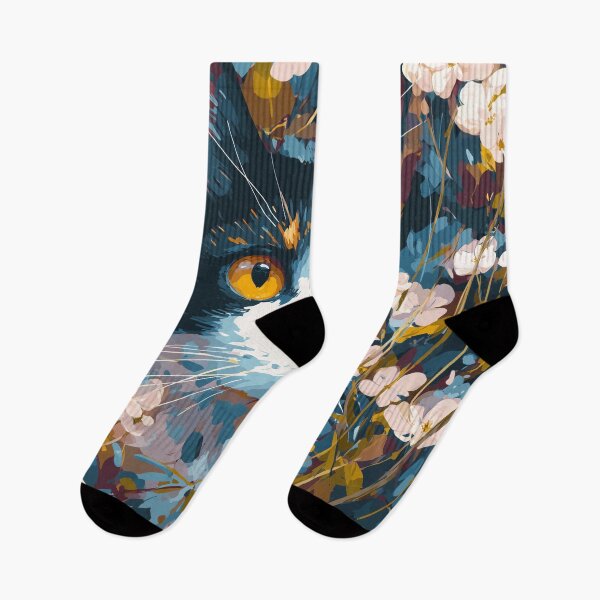 Item preview, Cat Peeking Through Flowers designed and sold by Rtymer.