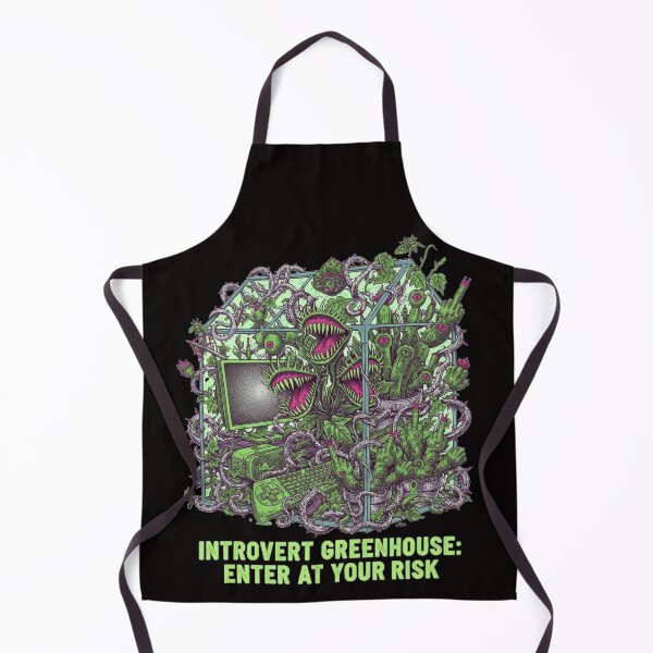 Item preview, Introvert Greenhouse Gamer Horror Plant Aesthetic Sticker designed and sold by ViviByPaula.