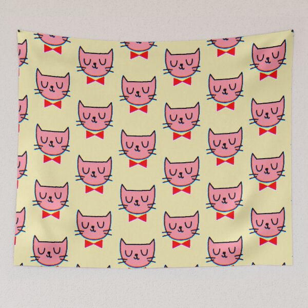 Item preview, Cute and Elegant Cat Face with Bow Tie – Adorable Design for Cat Lovers designed and sold by AstronautMerch.