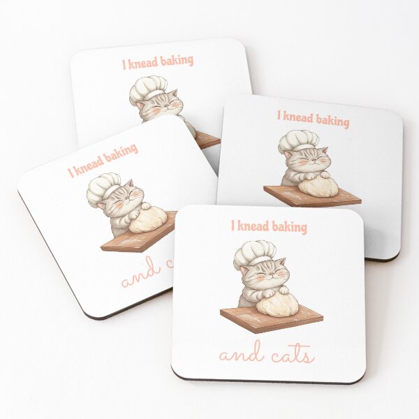 Item preview, I Knead Baking and Cats whimsical design designed and sold by Unlock Success.