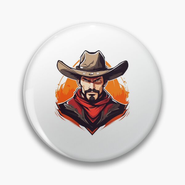 Artikelvorschau, Western-Cowboy-Porträtillustration entworfen und verkauft von Ahmer007.