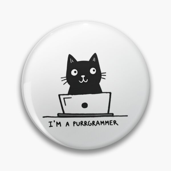 Item preview, I’m a Purrgrammer Minimal Cat Design designed and sold by TinyJoy Studio.