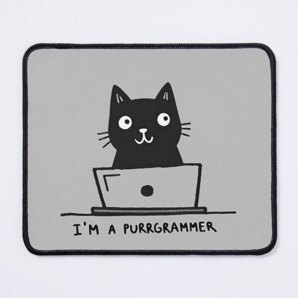 Item preview, I’m a Purrgrammer Minimal Cat Design designed and sold by TinyJoy Studio.