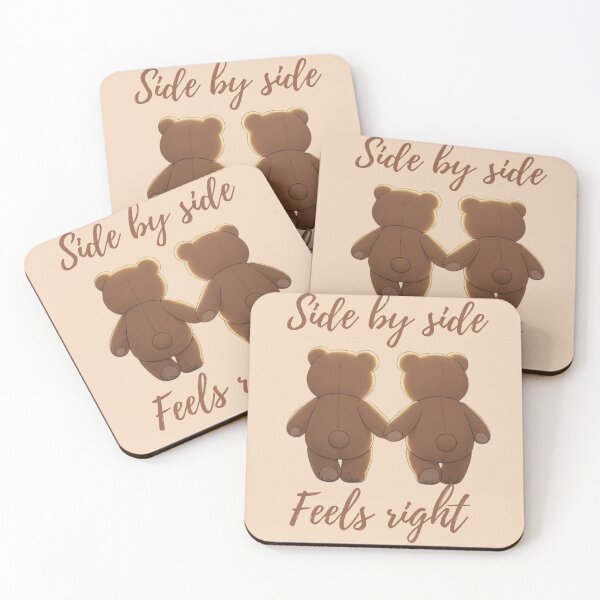 Item preview, Teddy Bears Side by Side - Valentine's Day Collection designed and sold by soletstudio.