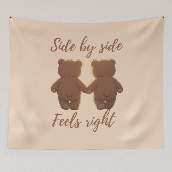 Item preview, Teddy Bears Side by Side - Valentine's Day Collection designed and sold by soletstudio.