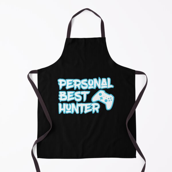 Item preview, Personal Best Hunter – Icy Blue Gamer Quote Design designed and sold by PHRASEandSTYLE.