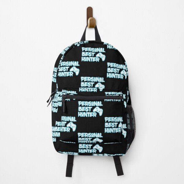 Item preview, Personal Best Hunter – Icy Blue Gamer Quote Design designed and sold by PHRASEandSTYLE.