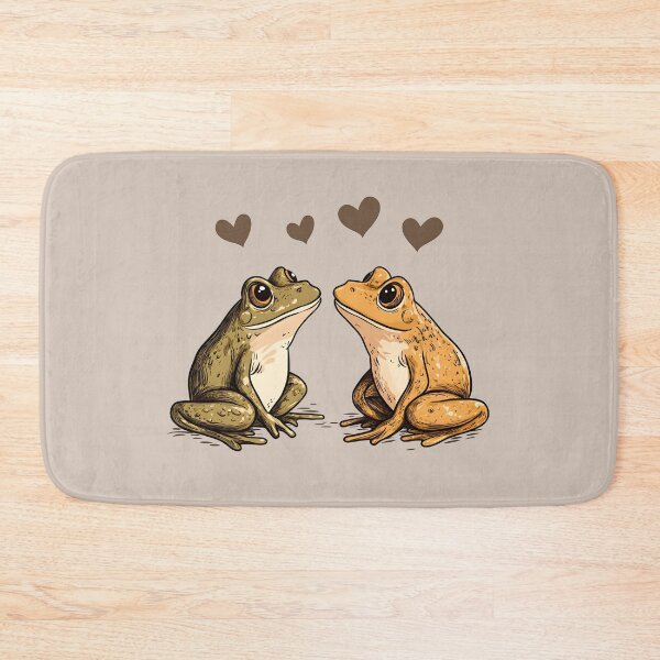 Item preview, Frog №46 Two Frogs in Love with Floating Hearts designed and sold by SyberGen.