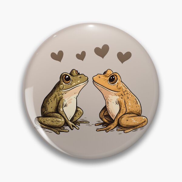 Item preview, Frog №46 Two Frogs in Love with Floating Hearts designed and sold by SyberGen.