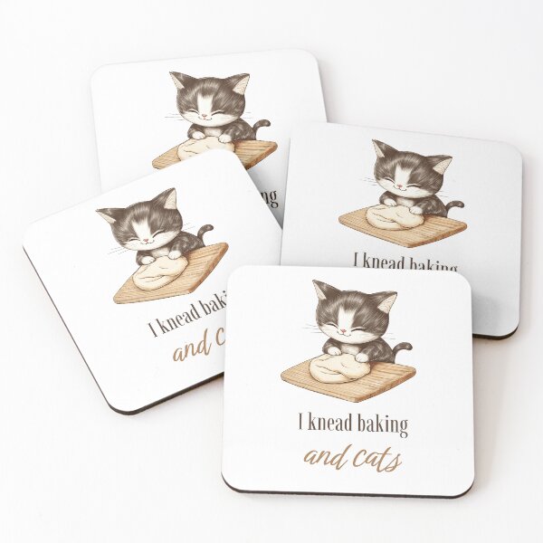 Item preview, I Knead Baking and Cats whimsical design designed and sold by Unlock Success.