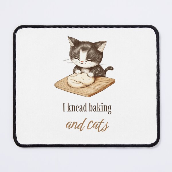 Item preview, I Knead Baking and Cats whimsical design designed and sold by Unlock Success.