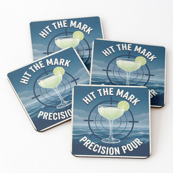 Item preview, Vintage Naval Propaganda Cocktail Poster "Hit The Mark - Precision Pour" designed and sold by Cozy-Old-Pub.