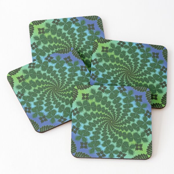 Item preview, Leaf Spiral Nature Energy Mandala designed and sold by OIL Pattern Design .