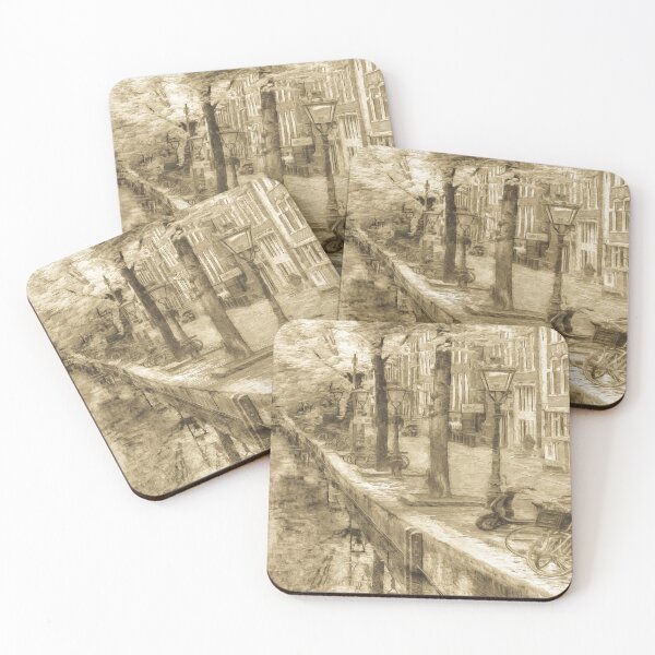 Item preview, Serene Canal In Sepia Tones designed and sold by Londonimages.