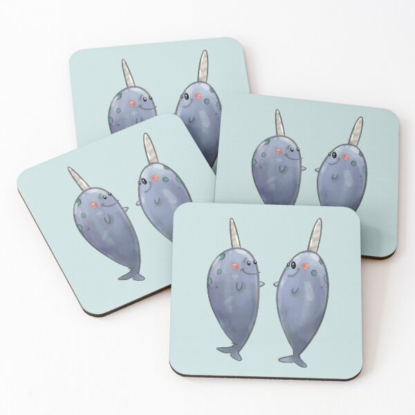 Item preview, Pair of Narwhals  designed and sold by wizkidart.