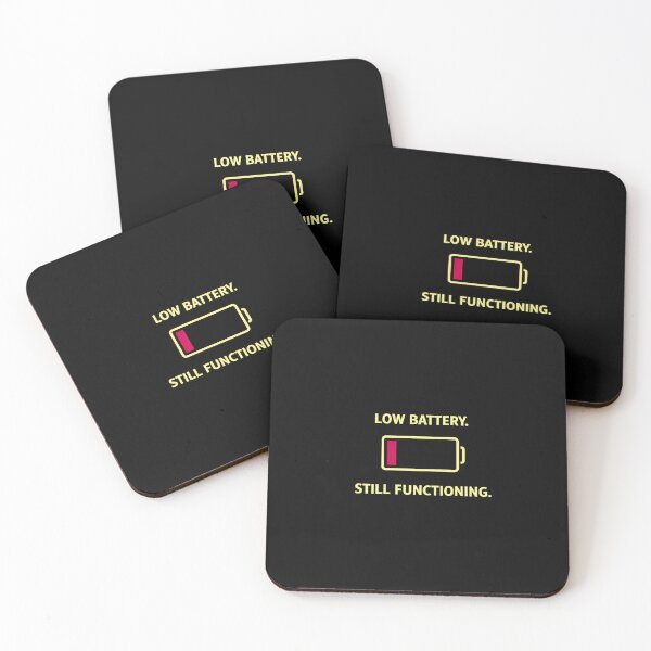 Item preview, Low Battery Still Functioning – Funny Low Energy Humor Design designed and sold by AdicretorDesign.