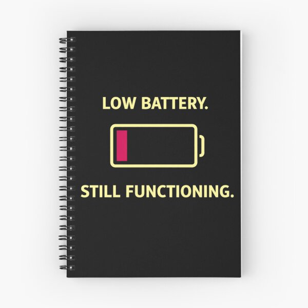 Item preview, Low Battery Still Functioning – Funny Low Energy Humor Design designed and sold by AdicretorDesign.