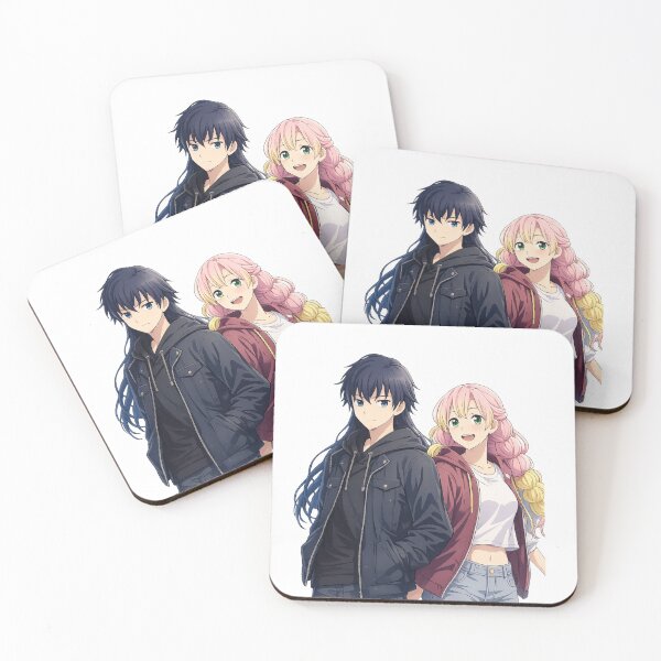Item preview, Modern Fantasy Duo – Minimal Anime-Inspired Illustration designed and sold by ArtByKapil.