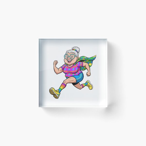 Item preview, Running Grandma – You Can’t Catch Her! designed and sold by LaurannaDesign.