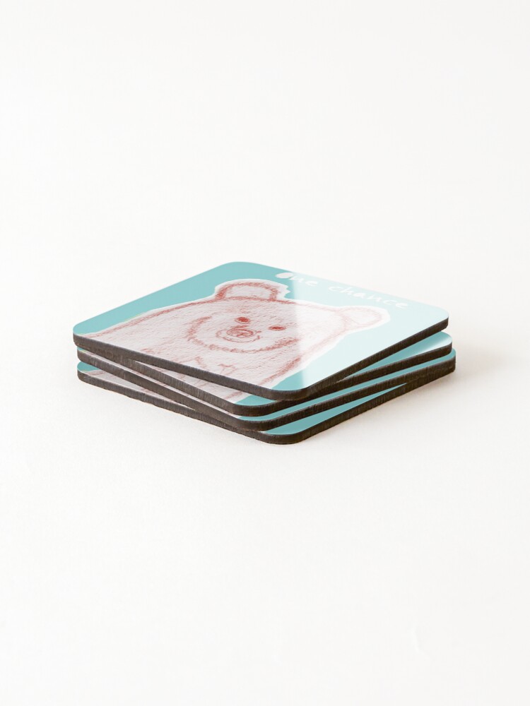 Thumbnail 4 of 5, Coasters (Set of 4), bear/blue designed and sold by RitsukoToeda3.