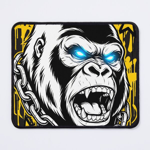 Item preview, Urban Graffiti Gorilla with Glowing Eyes designed and sold by AwesomeBeyondLimits.