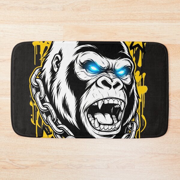 Item preview, Urban Graffiti Gorilla with Glowing Eyes designed and sold by AwesomeBeyondLimits.