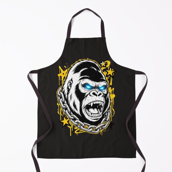 Item preview, Urban Graffiti Gorilla with Glowing Eyes designed and sold by AwesomeBeyondLimits.