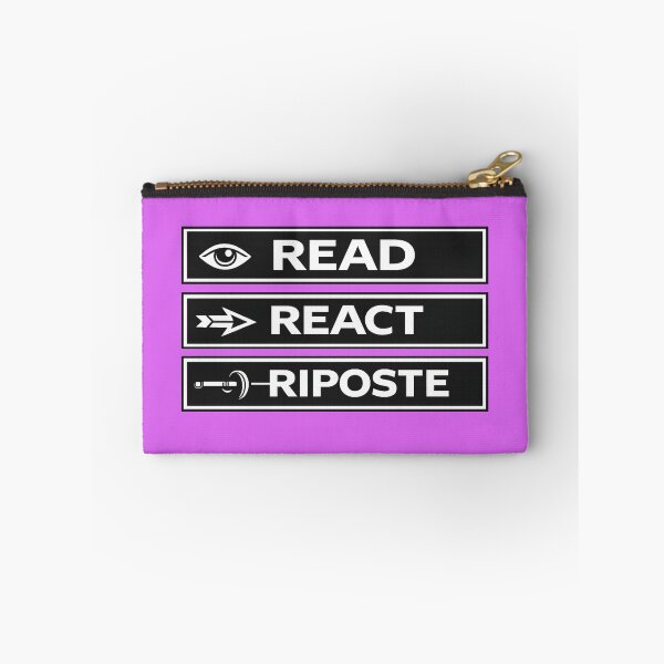 Item preview, Read. React. Riposte. – Fencing Mindset Minimal Panels designed and sold by ChillCharmStudio.