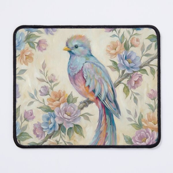 Item preview, Colorful Bird on a Flowering Branch designed and sold by Celedrine-art.