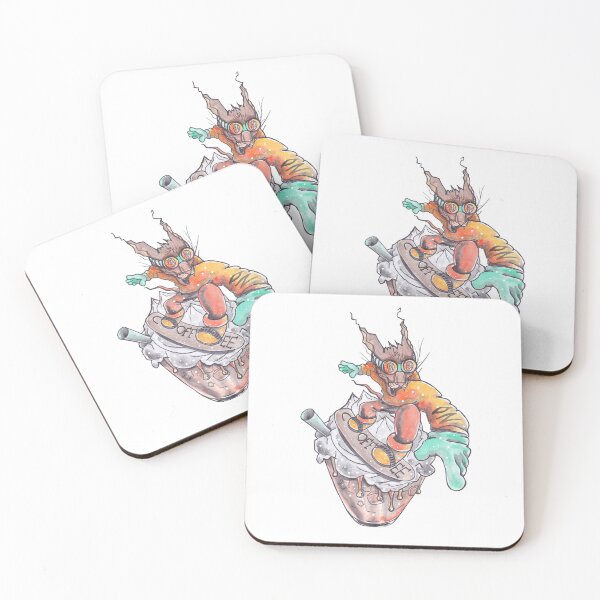 Item preview, Coffee Cat Snowboarding on the Top of Iced Coffee designed and sold by TanjaLuArt.