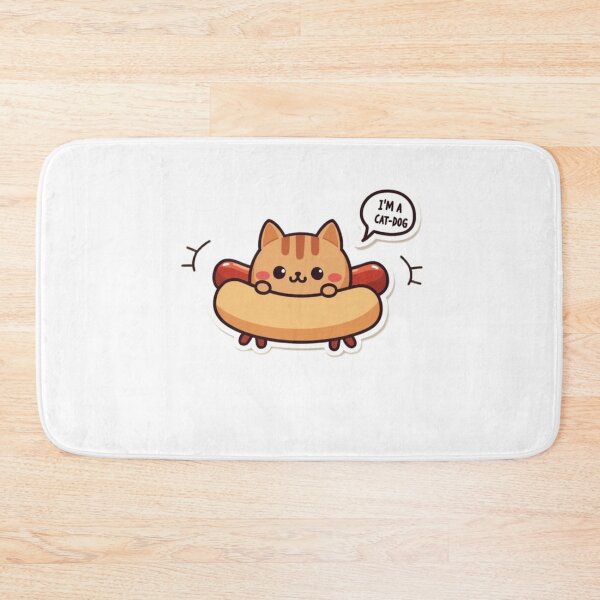 Item preview, I’m a Cat-Dog – Cute Hotdog Cat Sticker designed and sold by TinyJoy Studio.