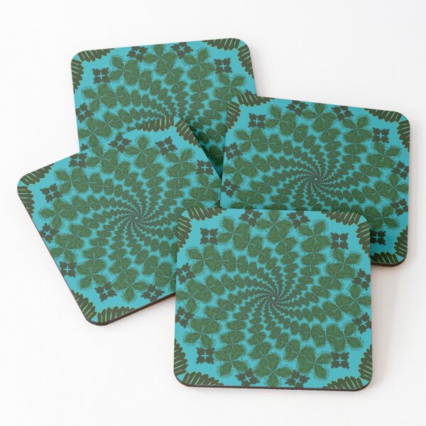 Item preview, Airy Green Leaf Mandala Flow designed and sold by OIL Pattern Design .