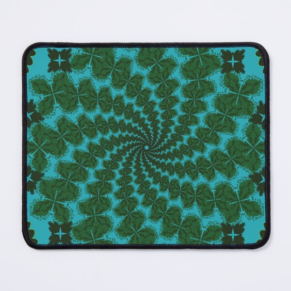 Item preview, Airy Green Leaf Mandala Flow designed and sold by OIL Pattern Design .
