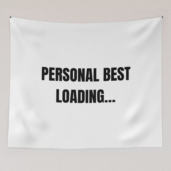 Item preview, Personal Best Loading… – Minimal Gamer Progress Quote Design designed and sold by PHRASEandSTYLE.