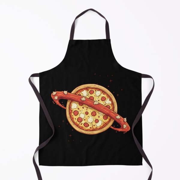 Item preview, Cosmic Pizza Planet Outer Space Galaxy food Art designed and sold by DrawHandArt.