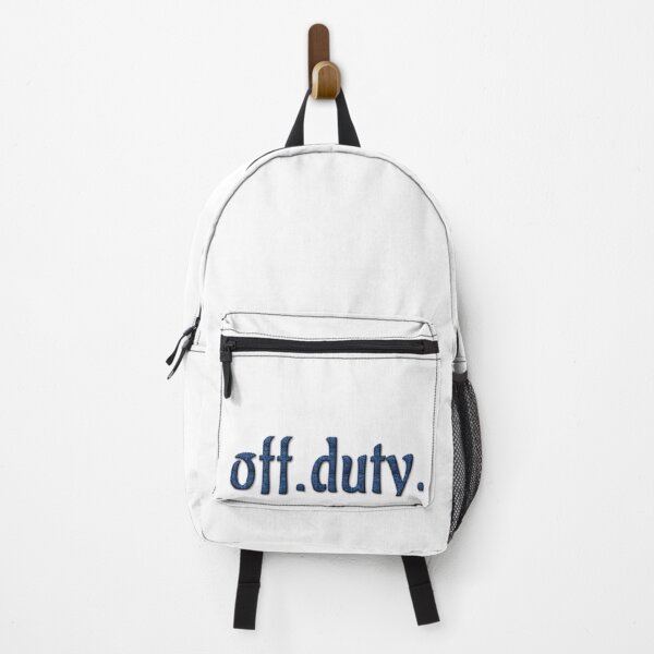 Item preview, Off Duty Faux Denim Typography Design designed and sold by KatBeeTee.