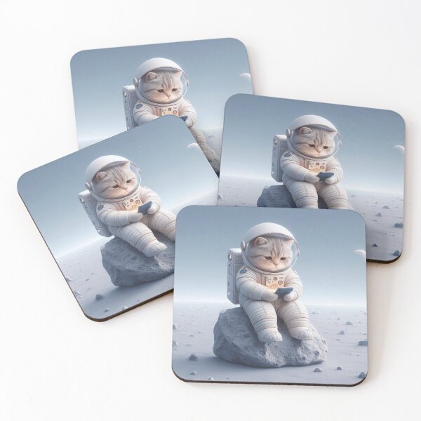 Item preview, “Astronaut Cat Selfie – Space Explorer Humor” designed and sold by Dogandesighn.