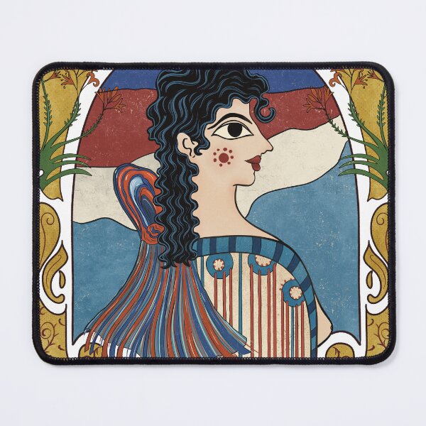Item preview, La Parisienne - Minoan Fresco Illustration designed and sold by Ancient-Tales.