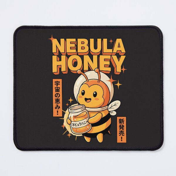 Item preview, Nebula Honey: Cosmic Space Bee Mascot designed and sold by AwesomeBeyondLimits.