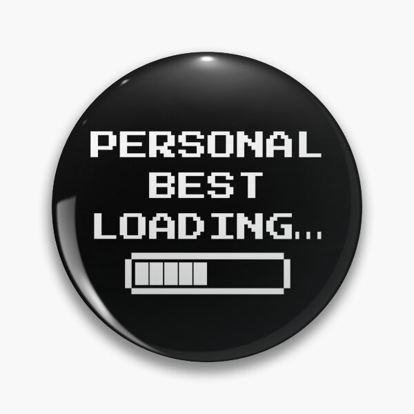 Item preview, Personal Best Loading… – Retro Pixel Progress Bar Gaming Design designed and sold by PHRASEandSTYLE.