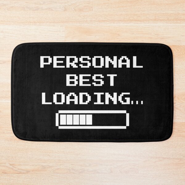 Item preview, Personal Best Loading… – Retro Pixel Progress Bar Gaming Design designed and sold by PHRASEandSTYLE.