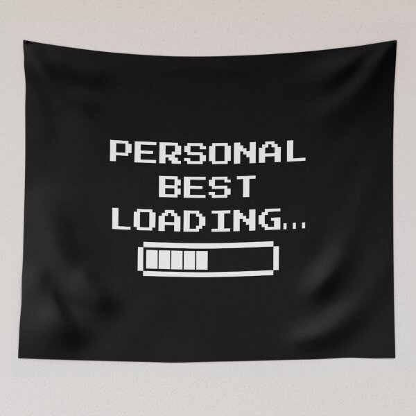 Item preview, Personal Best Loading… – Retro Pixel Progress Bar Gaming Design designed and sold by PHRASEandSTYLE.