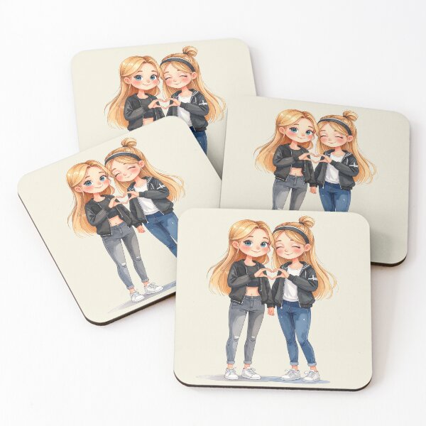 Item preview, Friendship feels like this, blonde teen anime style designed and sold by LiskoDesign.